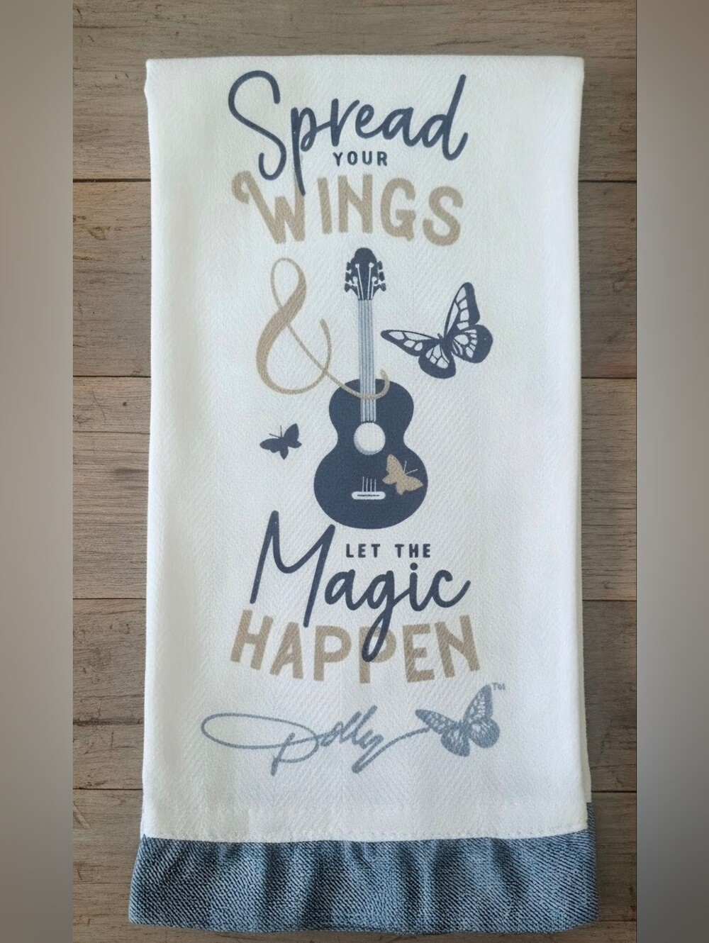 New Dolly Handtowel With Denim Edging